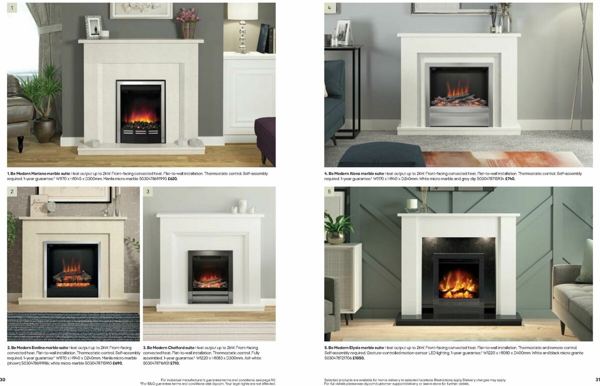 B&Q Fires Offers from 6 December