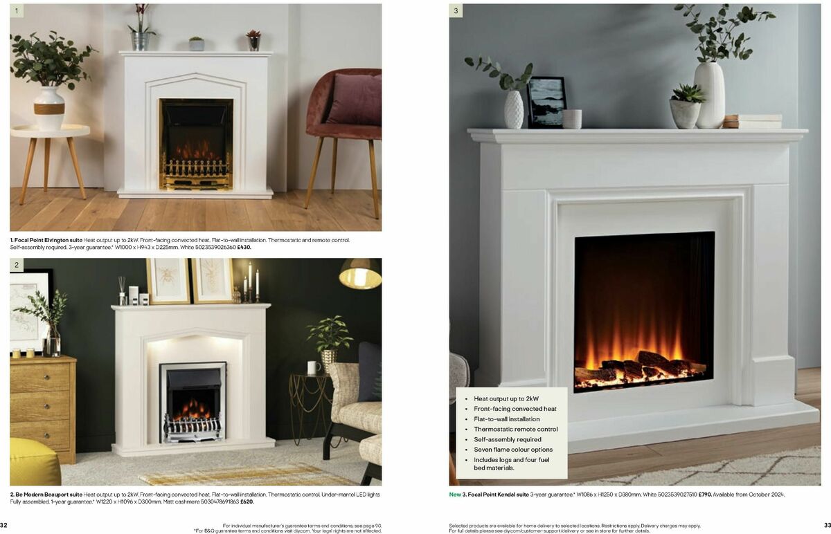 B&Q Fires Offers from 6 December