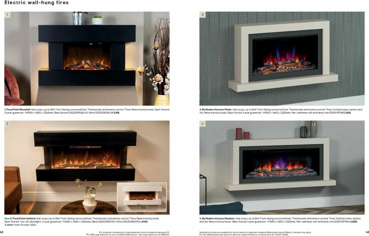 B&Q Fires Offers from 6 December
