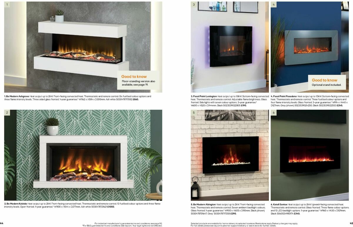 B&Q Fires Offers from 6 December