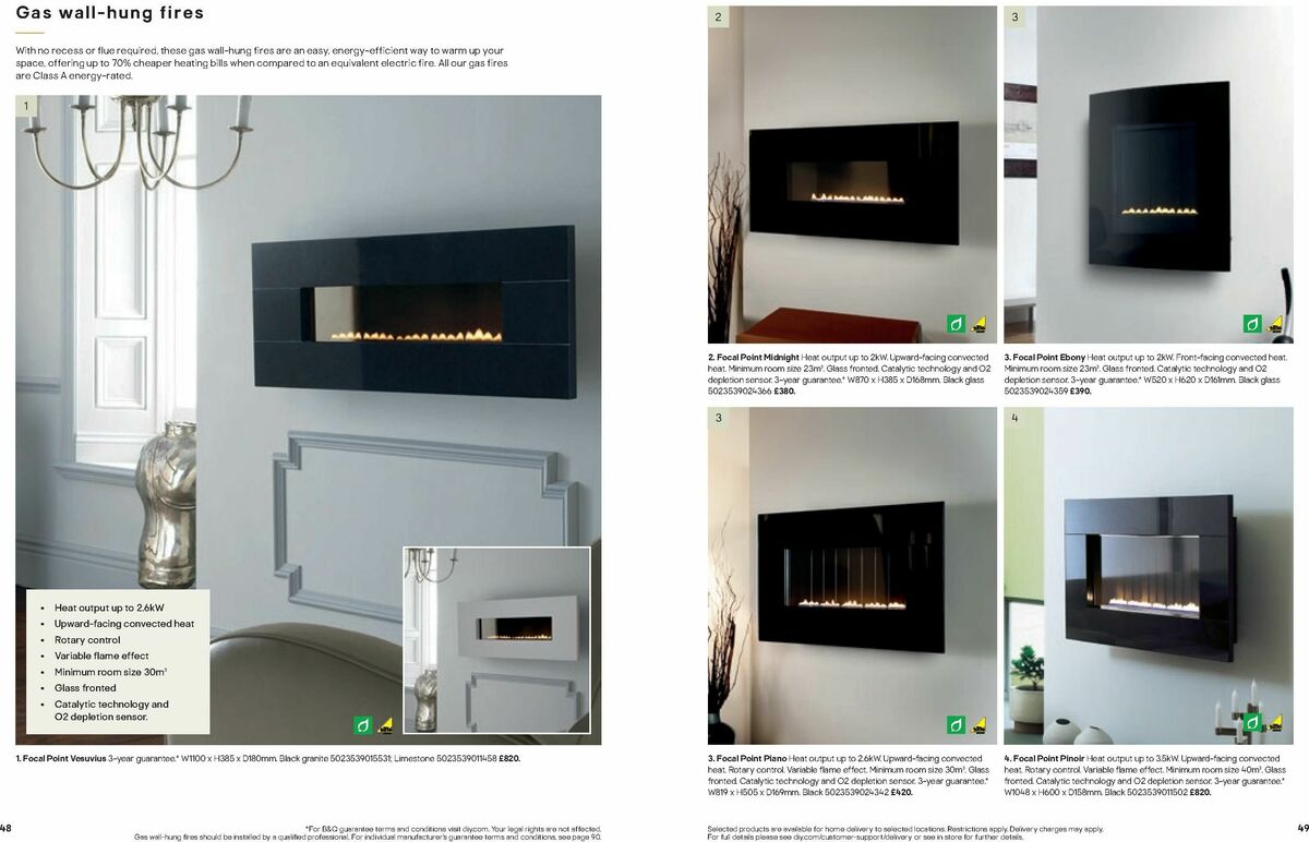 B&Q Fires Offers from 6 December