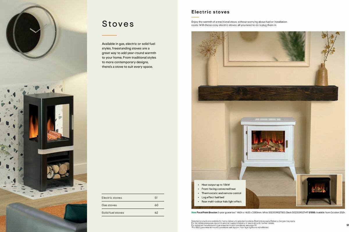 B&Q Fires Offers from 6 December