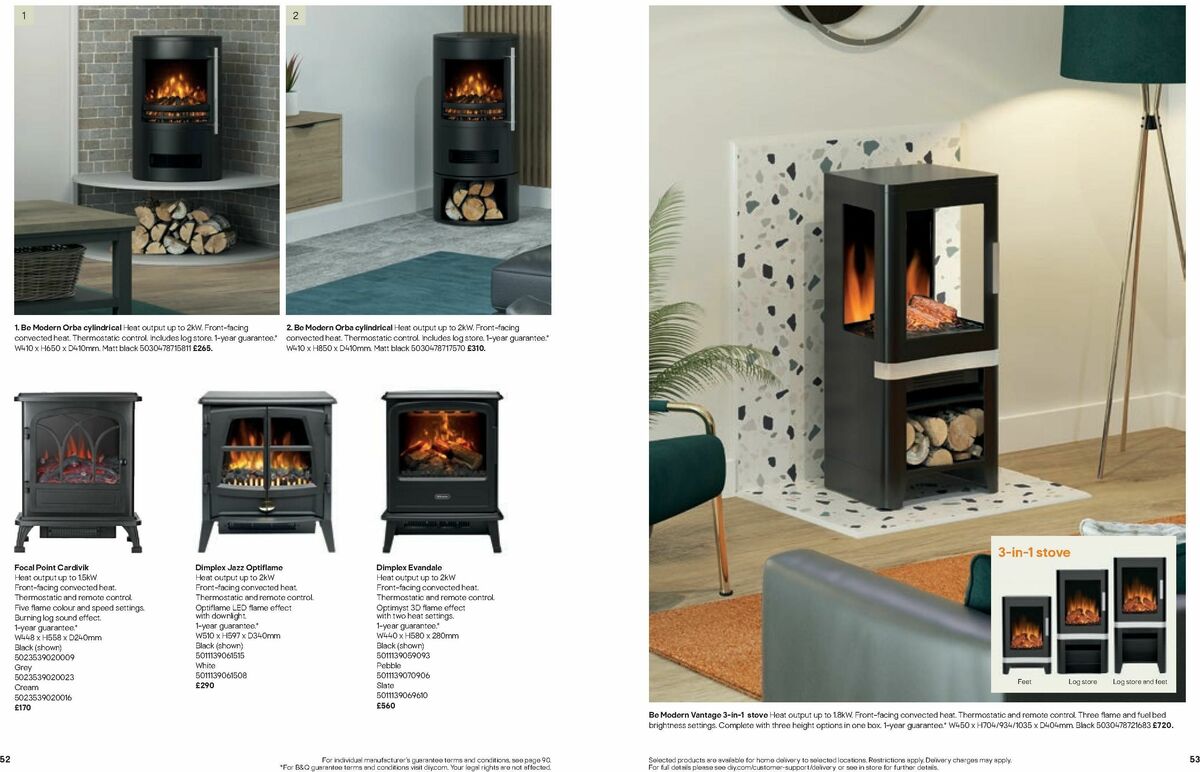 B&Q Fires Offers from 6 December