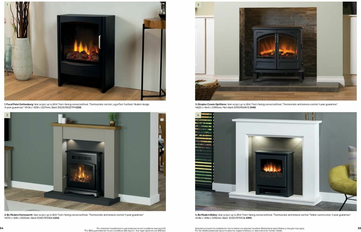 B&Q Fires Offers from 6 December