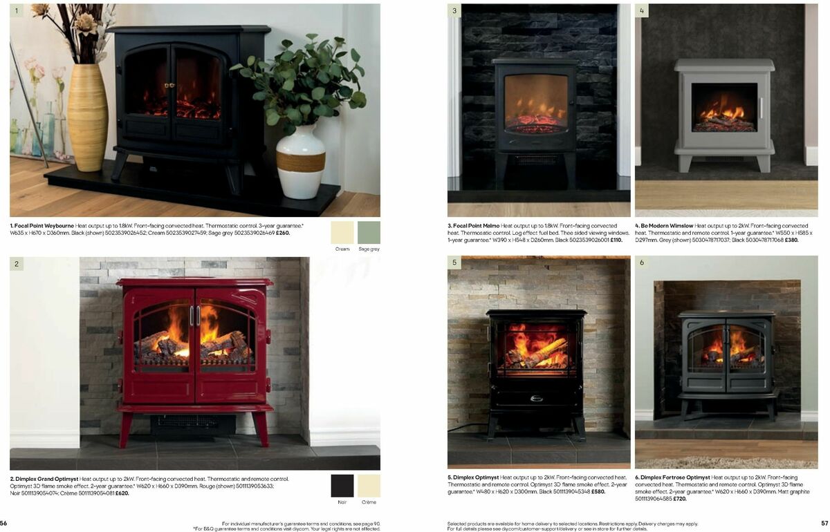 B&Q Fires Offers from 6 December