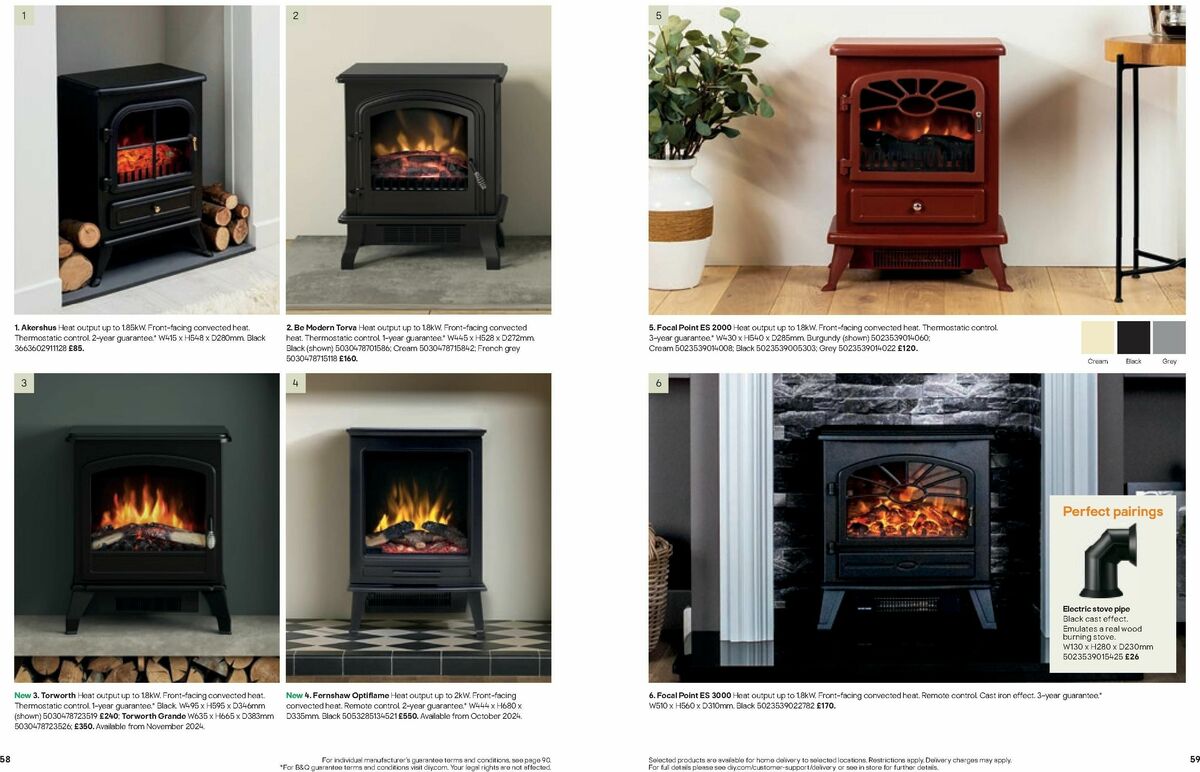 B&Q Fires Offers from 6 December