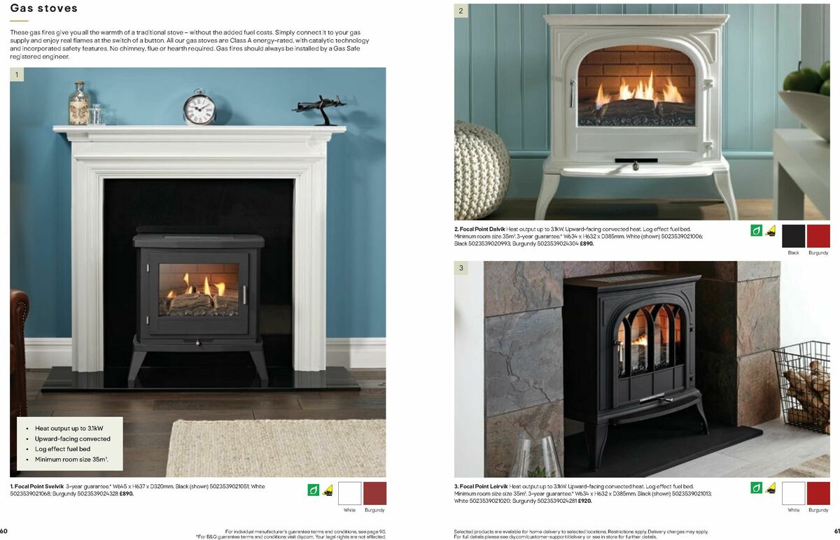 B&Q Fires Offers from 6 December