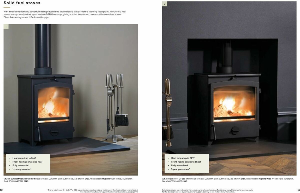 B&Q Fires Offers from 6 December