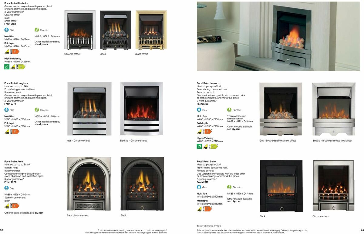 B&Q Fires Offers from 6 December