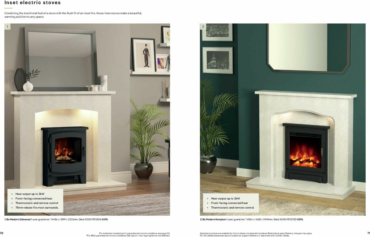 B&Q Fires Offers from 6 December