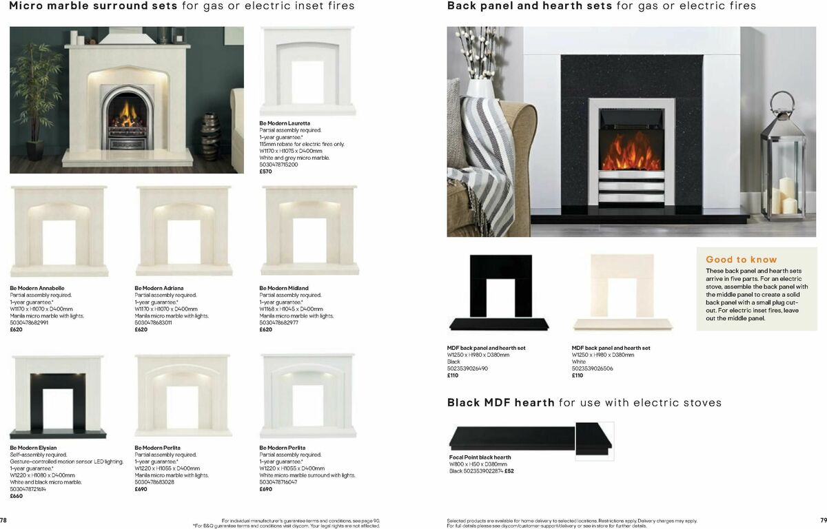 B&Q Fires Offers from 6 December