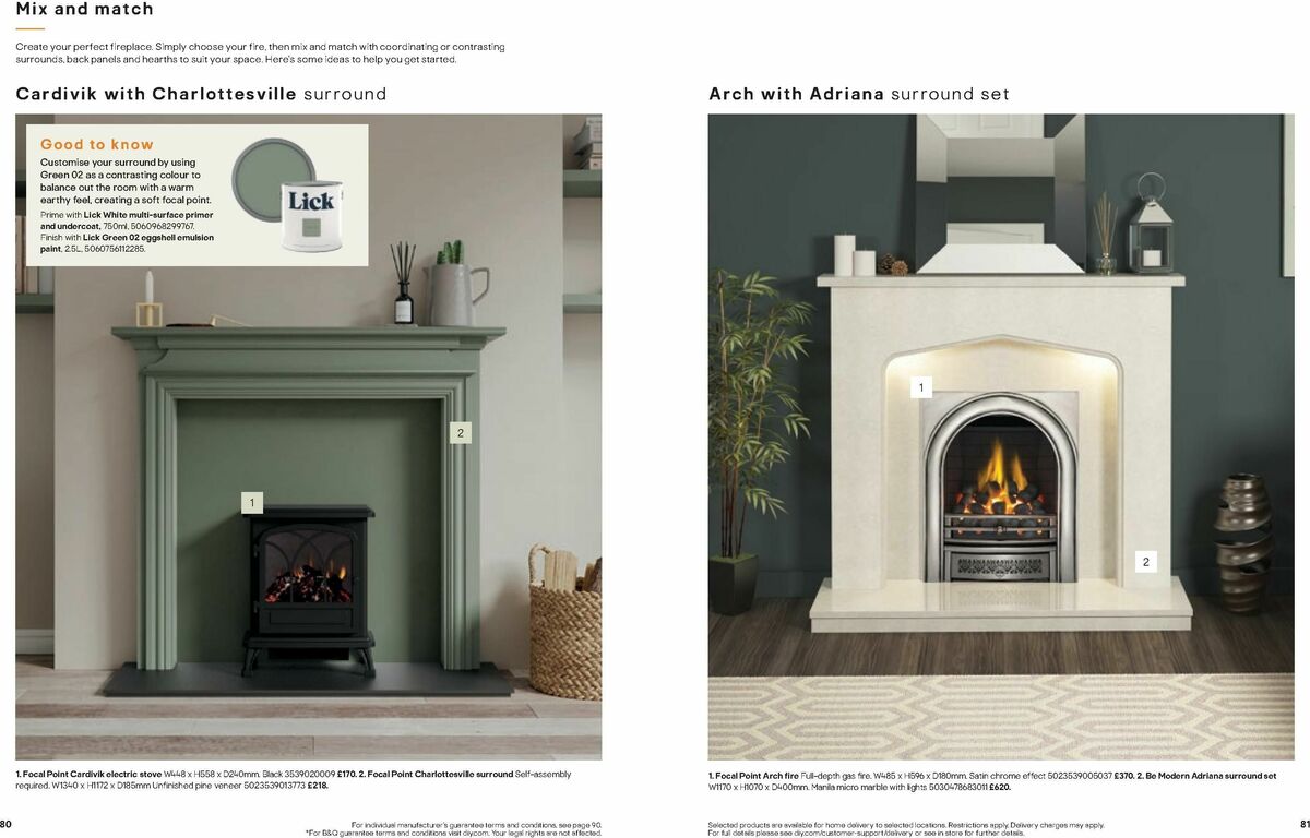 B&Q Fires Offers from 6 December