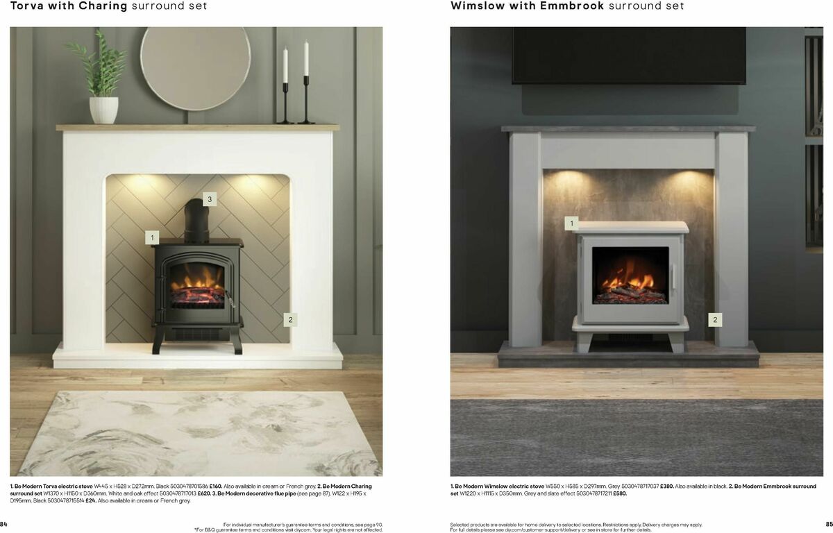 B&Q Fires Offers from 6 December