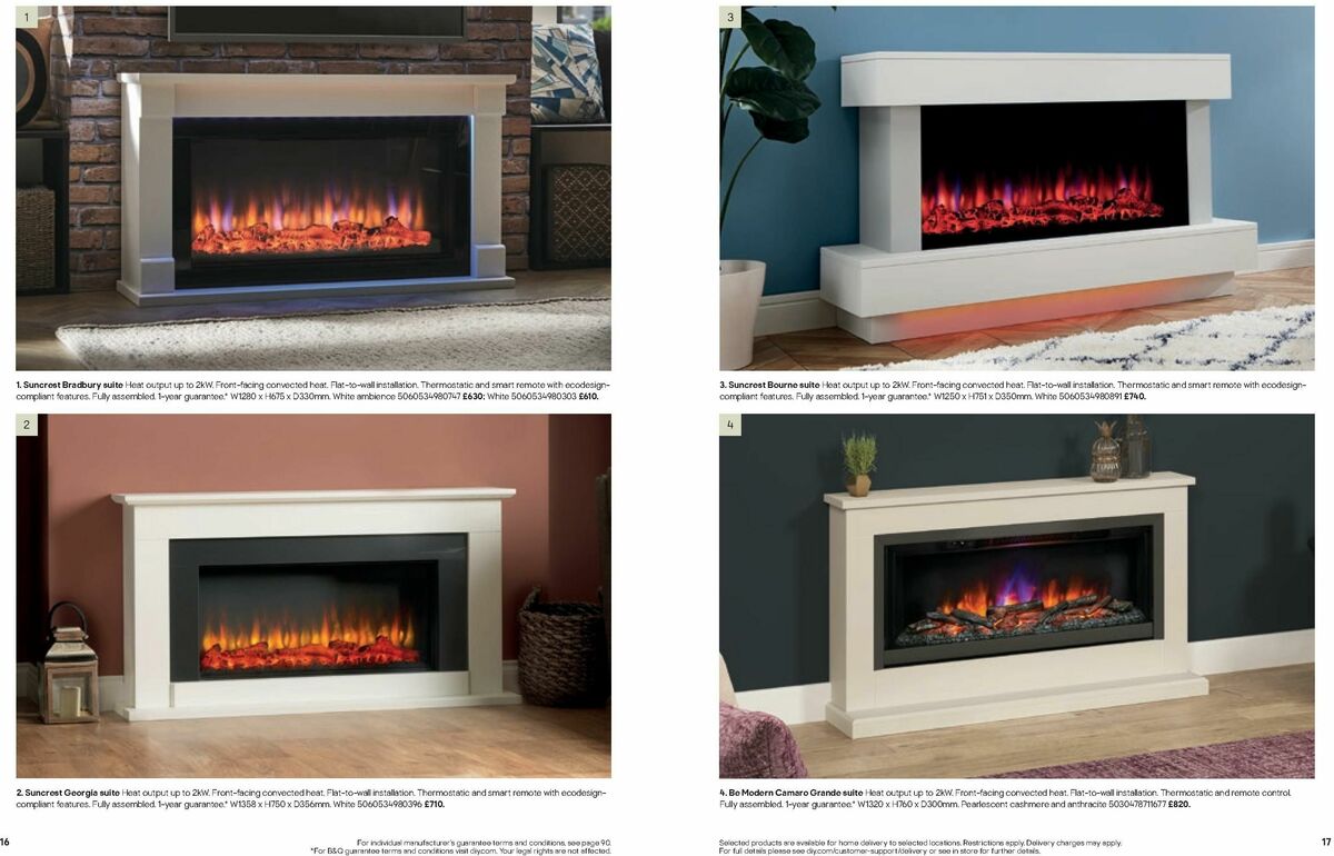 B&Q Fires Offers from 6 December