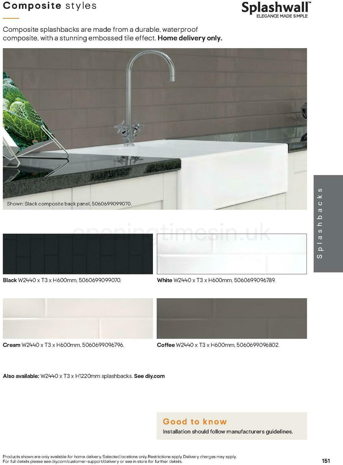 B&Q Kitchens Offers from 10 January