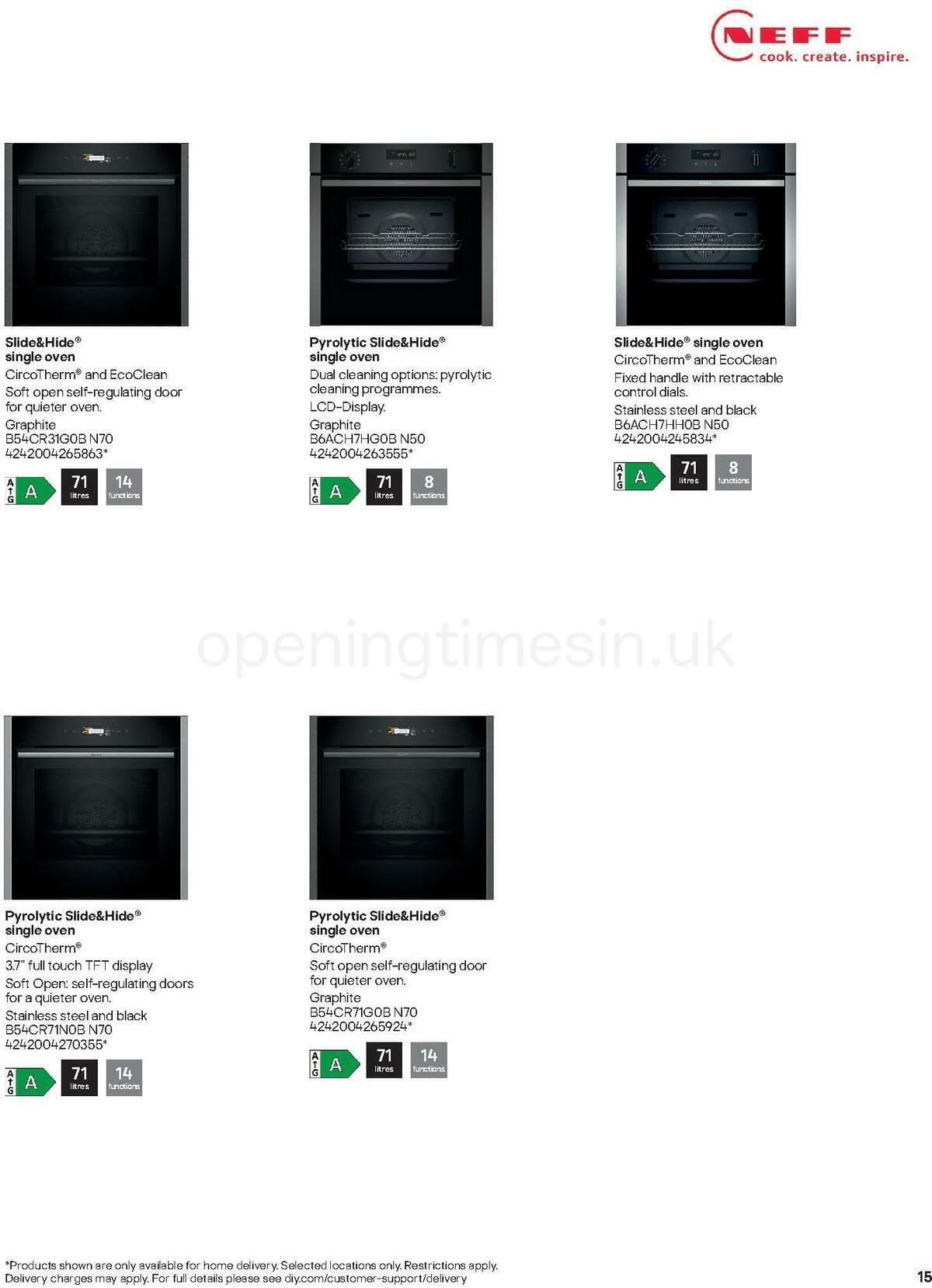 B&Q Kitchen Appliances Offers from 10 January