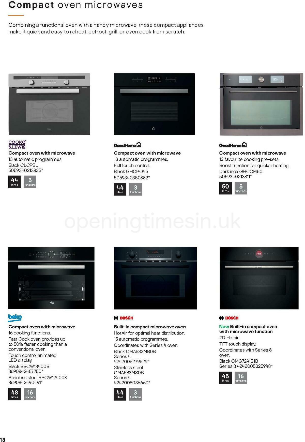 B&Q Kitchen Appliances Offers from 10 January