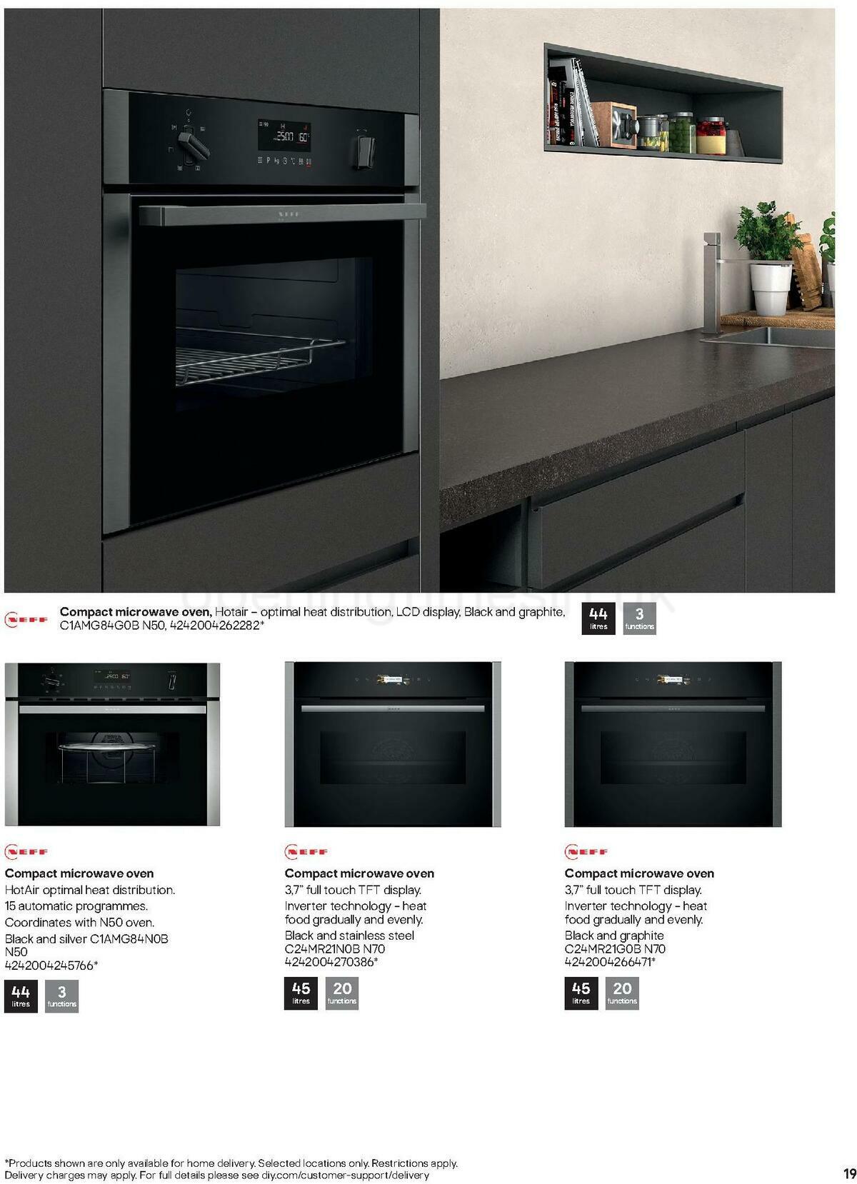 B&Q Kitchen Appliances Offers from 10 January