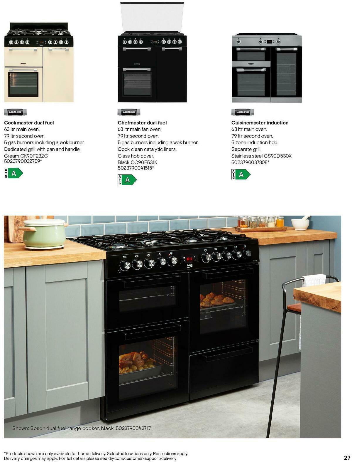 B&Q Kitchen Appliances Offers from 10 January