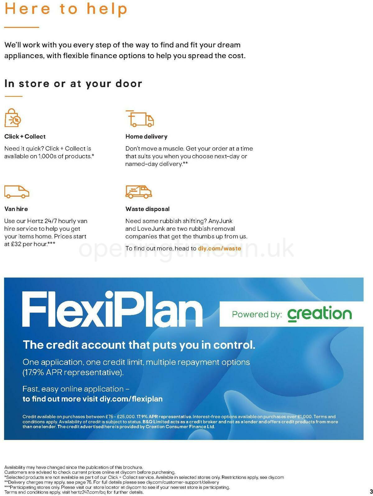 B&Q Kitchen Appliances Offers from 10 January