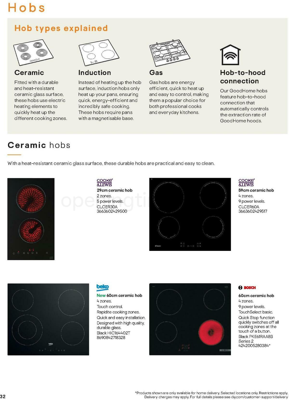 B&Q Kitchen Appliances Offers from 10 January