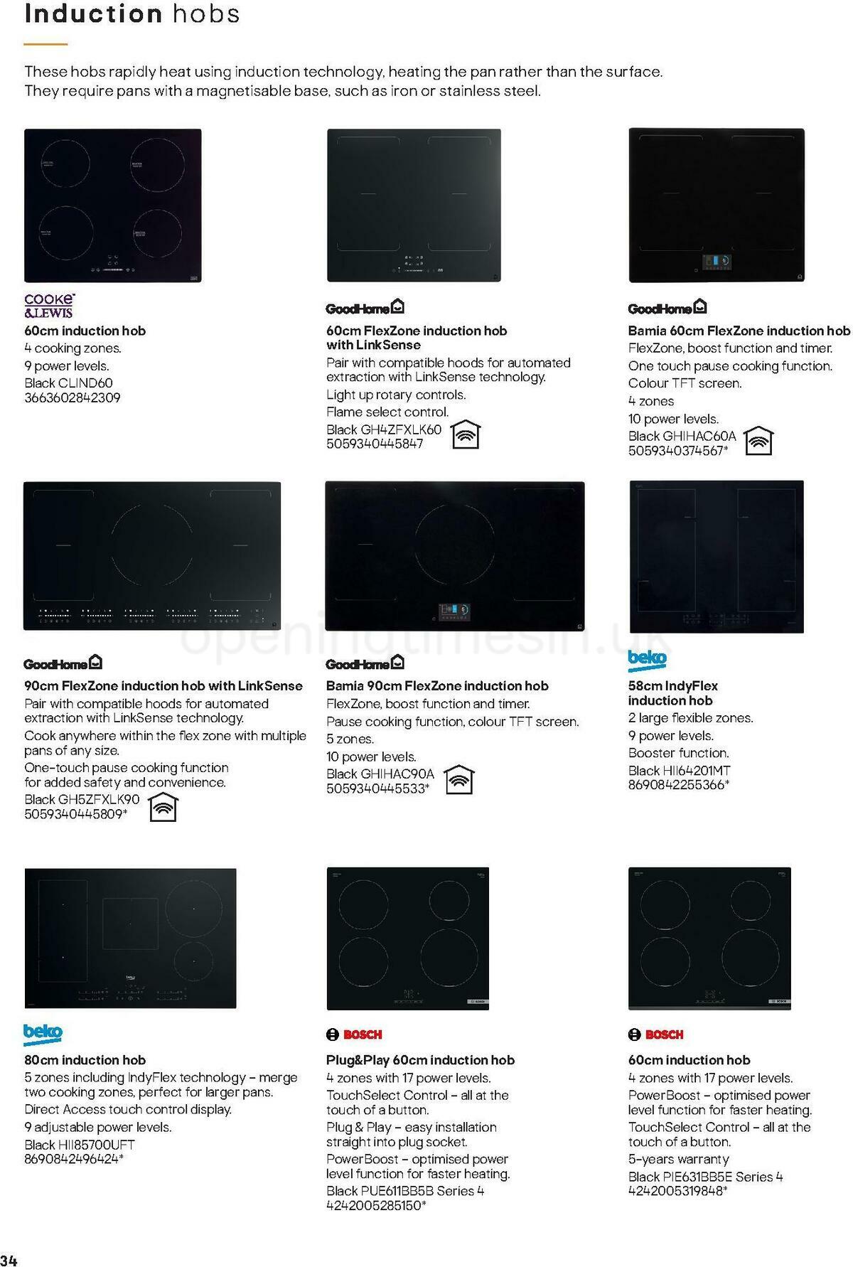 B&Q Kitchen Appliances Offers from 10 January