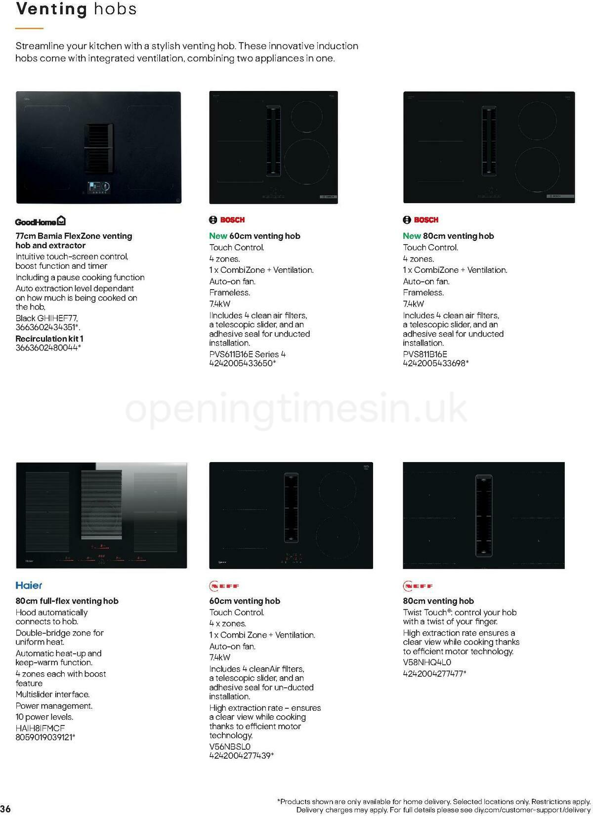 B&Q Kitchen Appliances Offers from 10 January