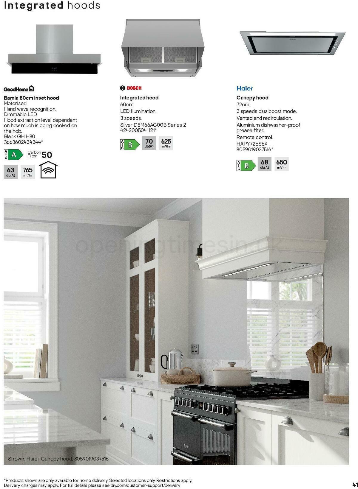 B&Q Kitchen Appliances Offers from 10 January