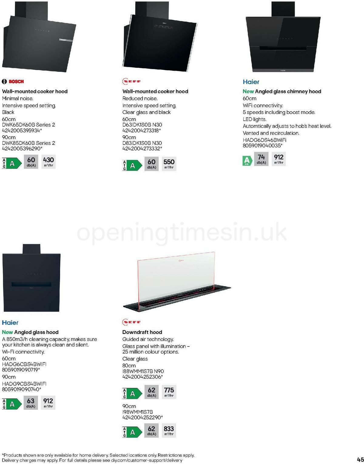 B&Q Kitchen Appliances Offers from 10 January