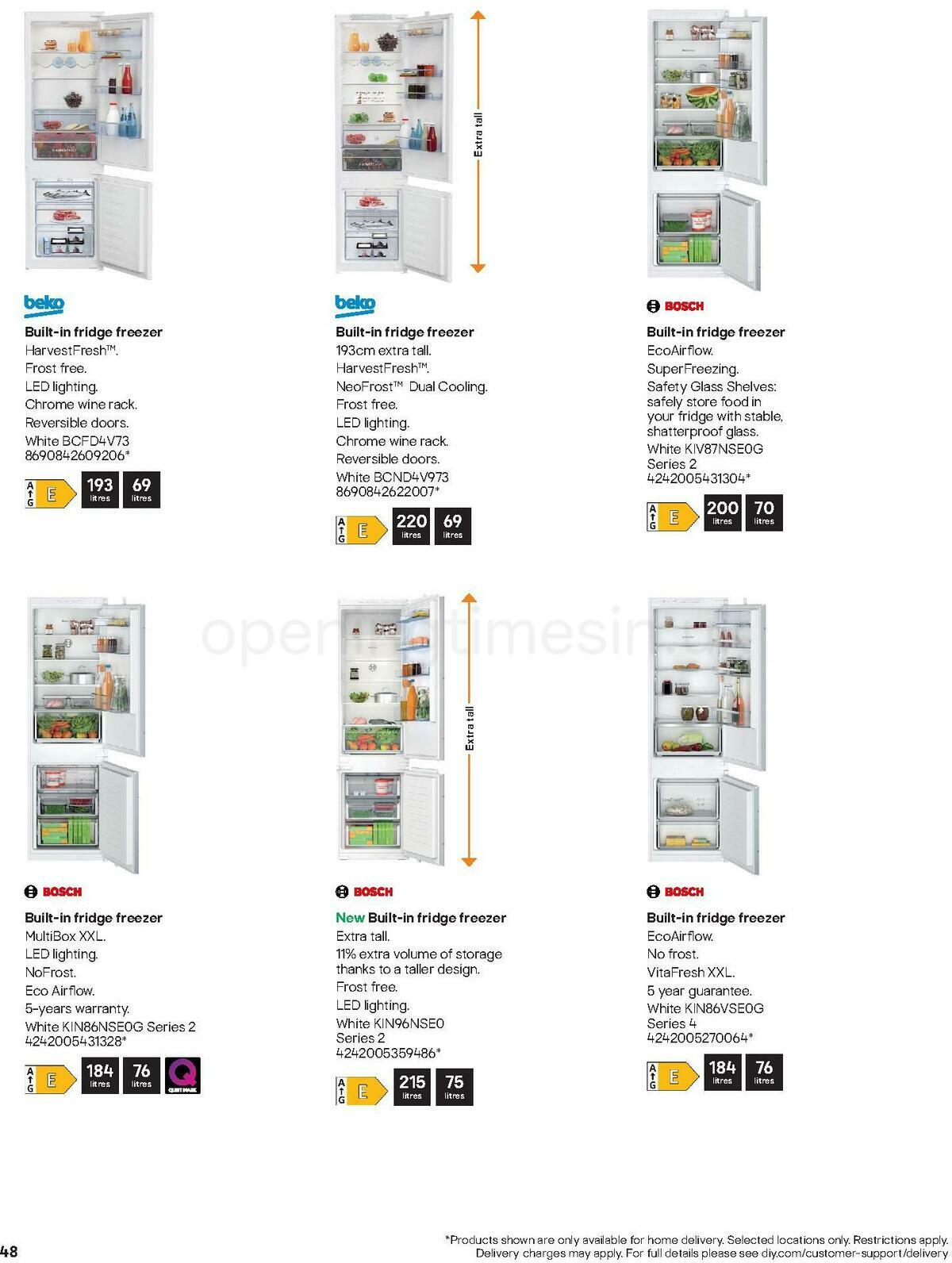 B&Q Kitchen Appliances Offers from 10 January