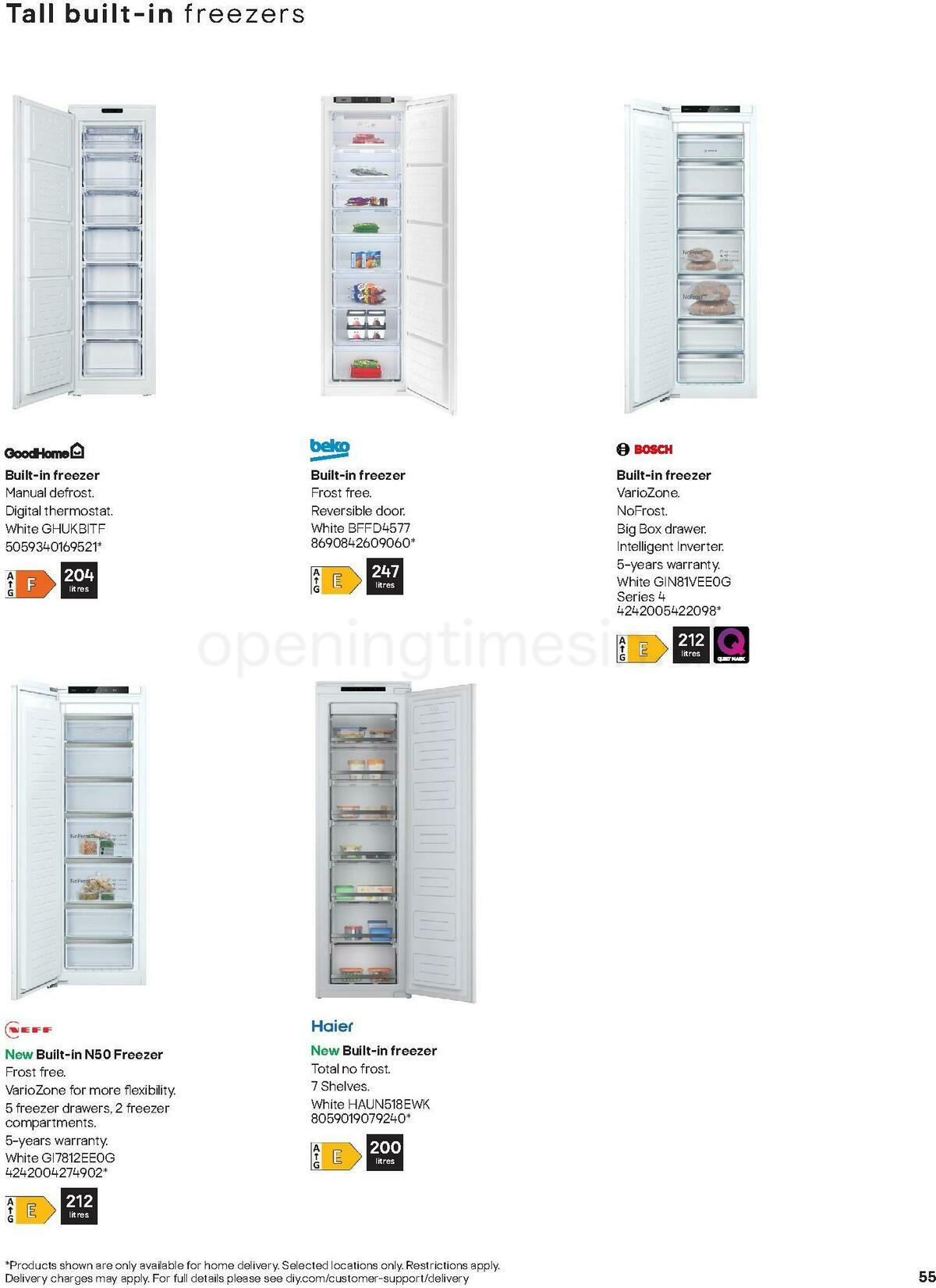 B&Q Kitchen Appliances Offers from 10 January