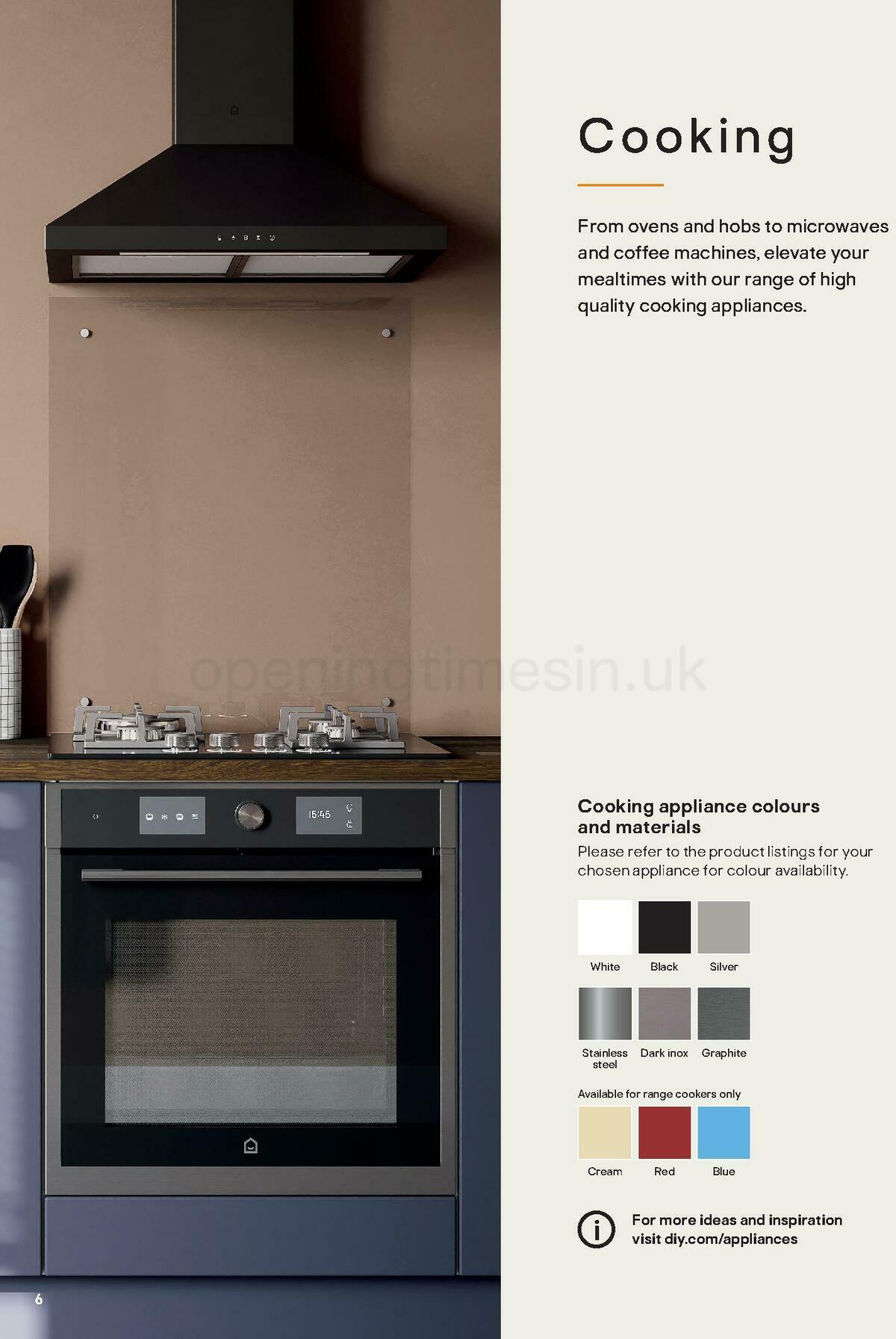 B&Q Kitchen Appliances Offers from 10 January