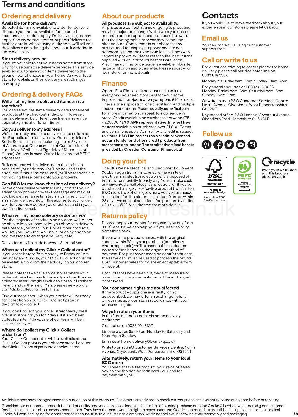 B&Q Kitchen Appliances Offers from 10 January