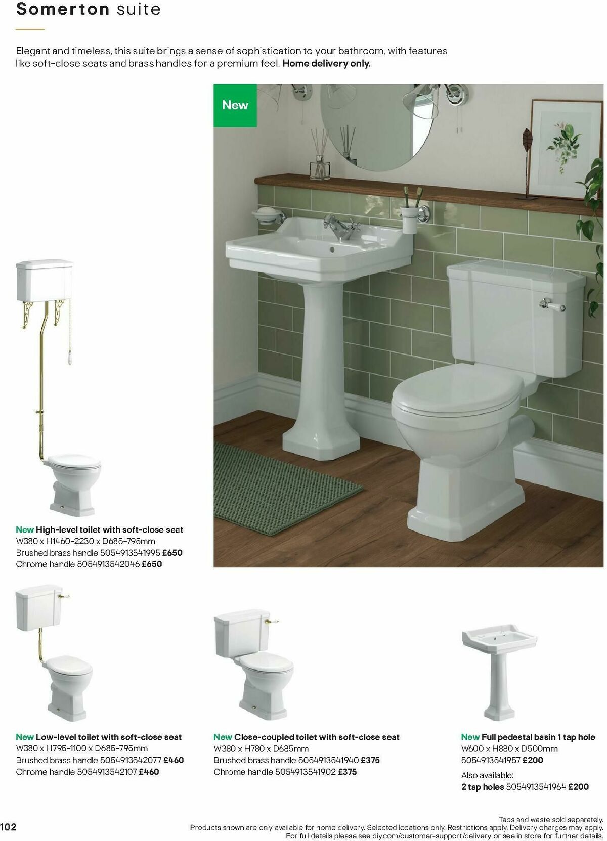 B&Q Bathrooms Offers from 1 December