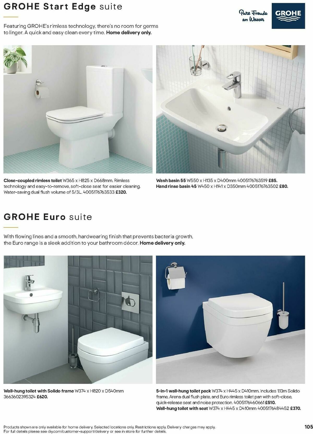 B&Q Bathrooms Offers from 1 December