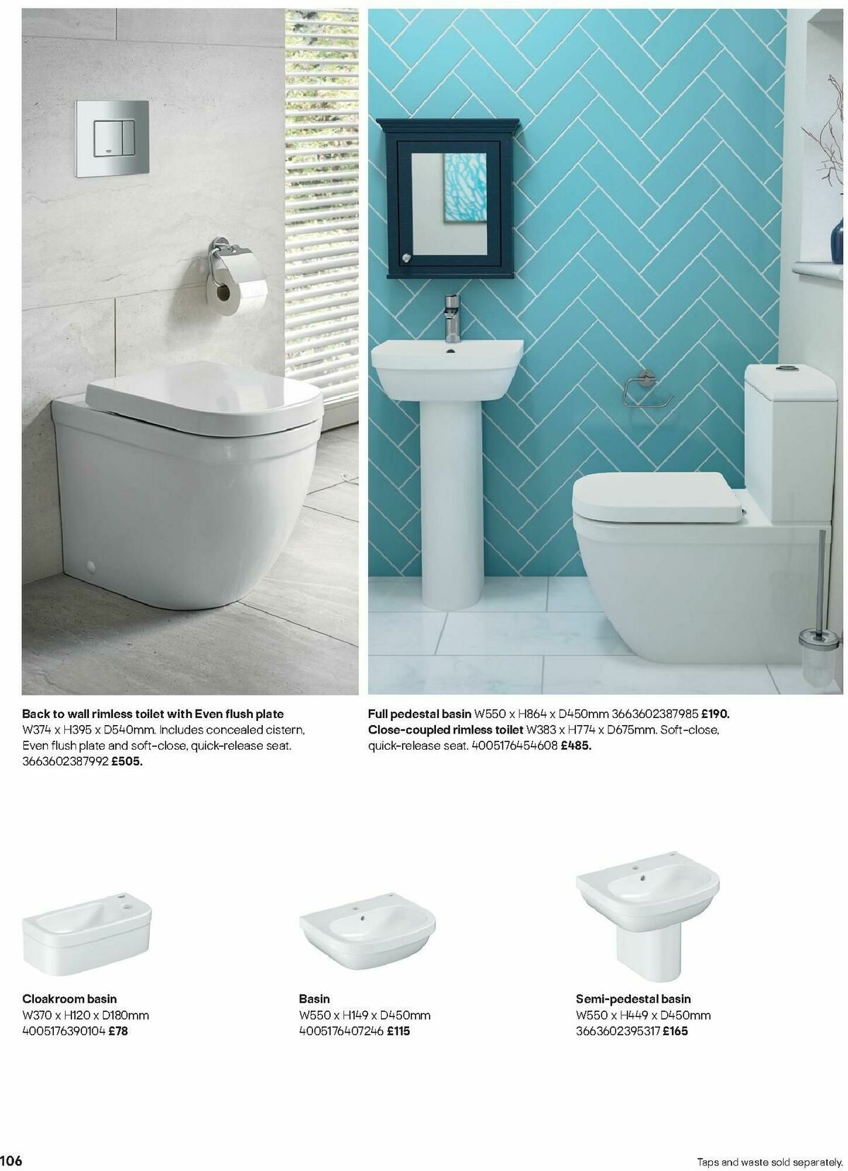 B&Q Bathrooms Offers from 1 December