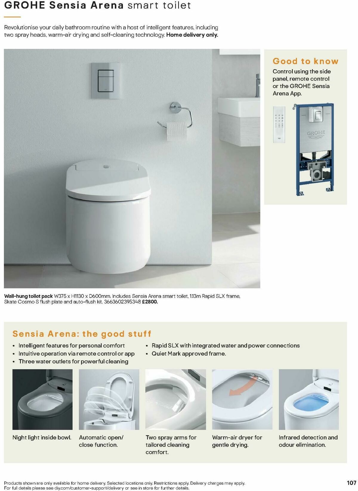 B&Q Bathrooms Offers from 1 December