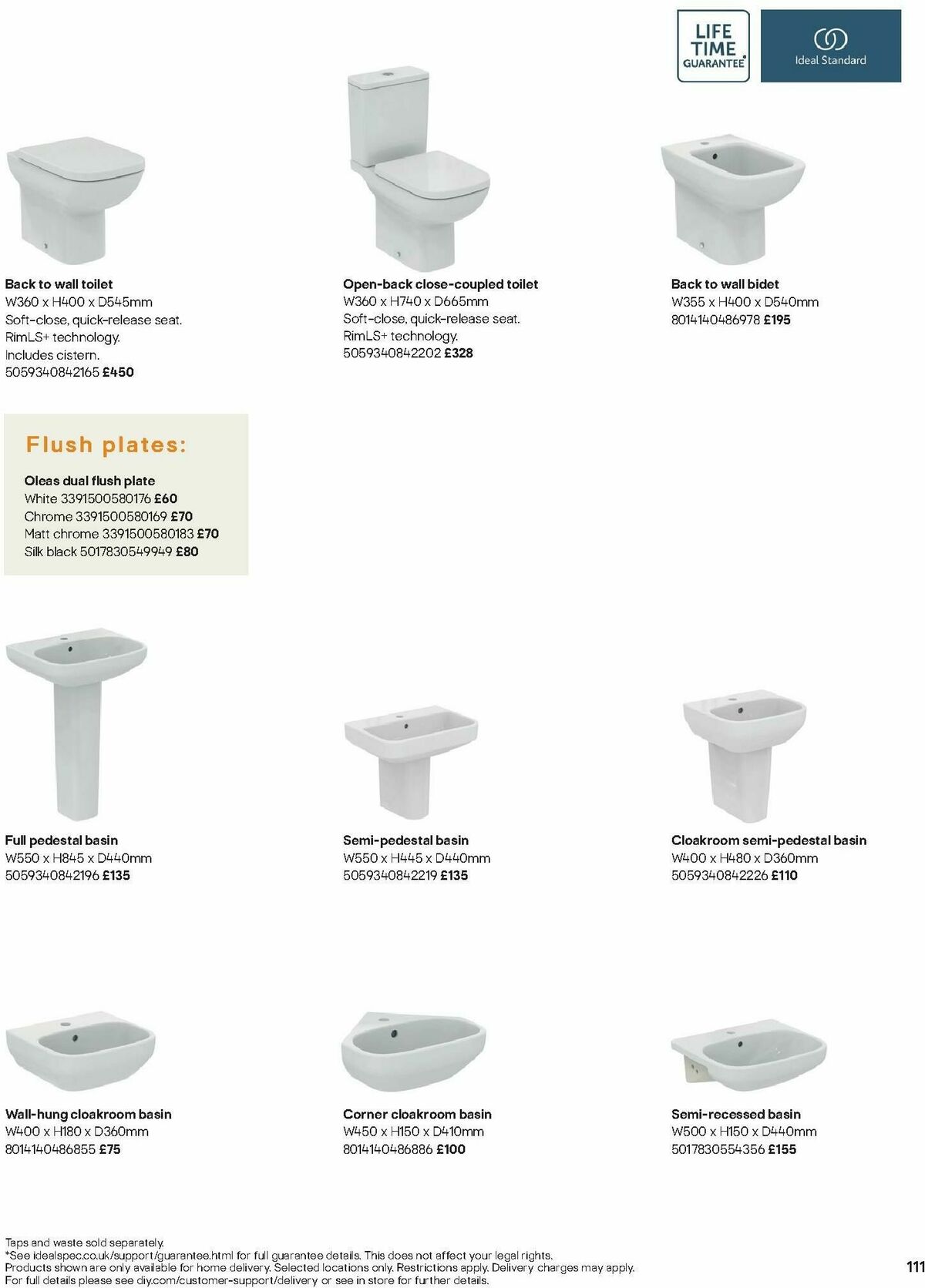 B&Q Bathrooms Offers from 1 December