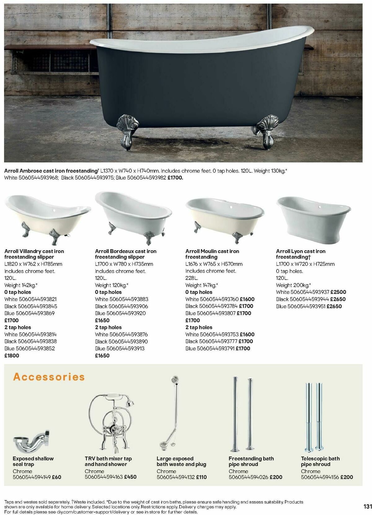 B&Q Bathrooms Offers from 1 December