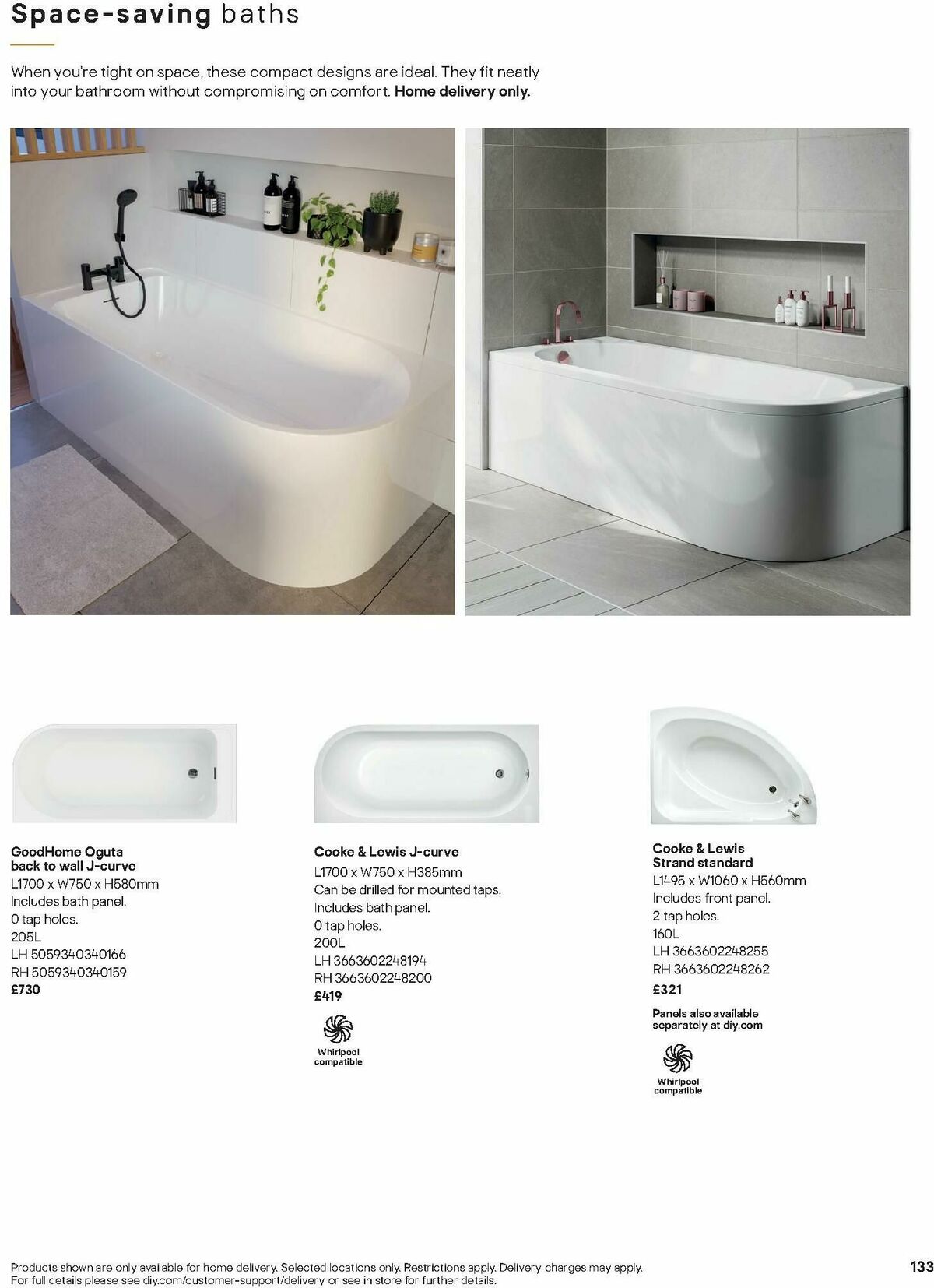 B&Q Bathrooms Offers from 1 December