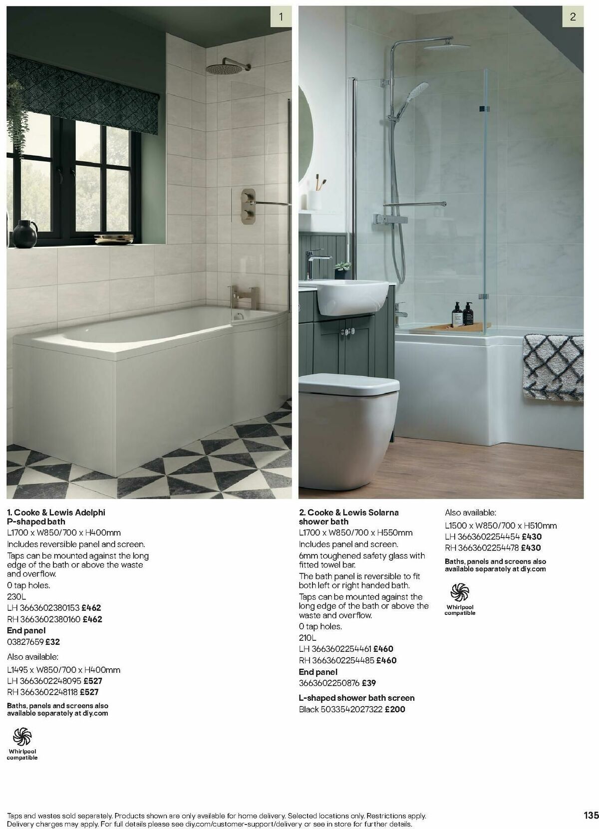 B&Q Bathrooms Offers from 1 December