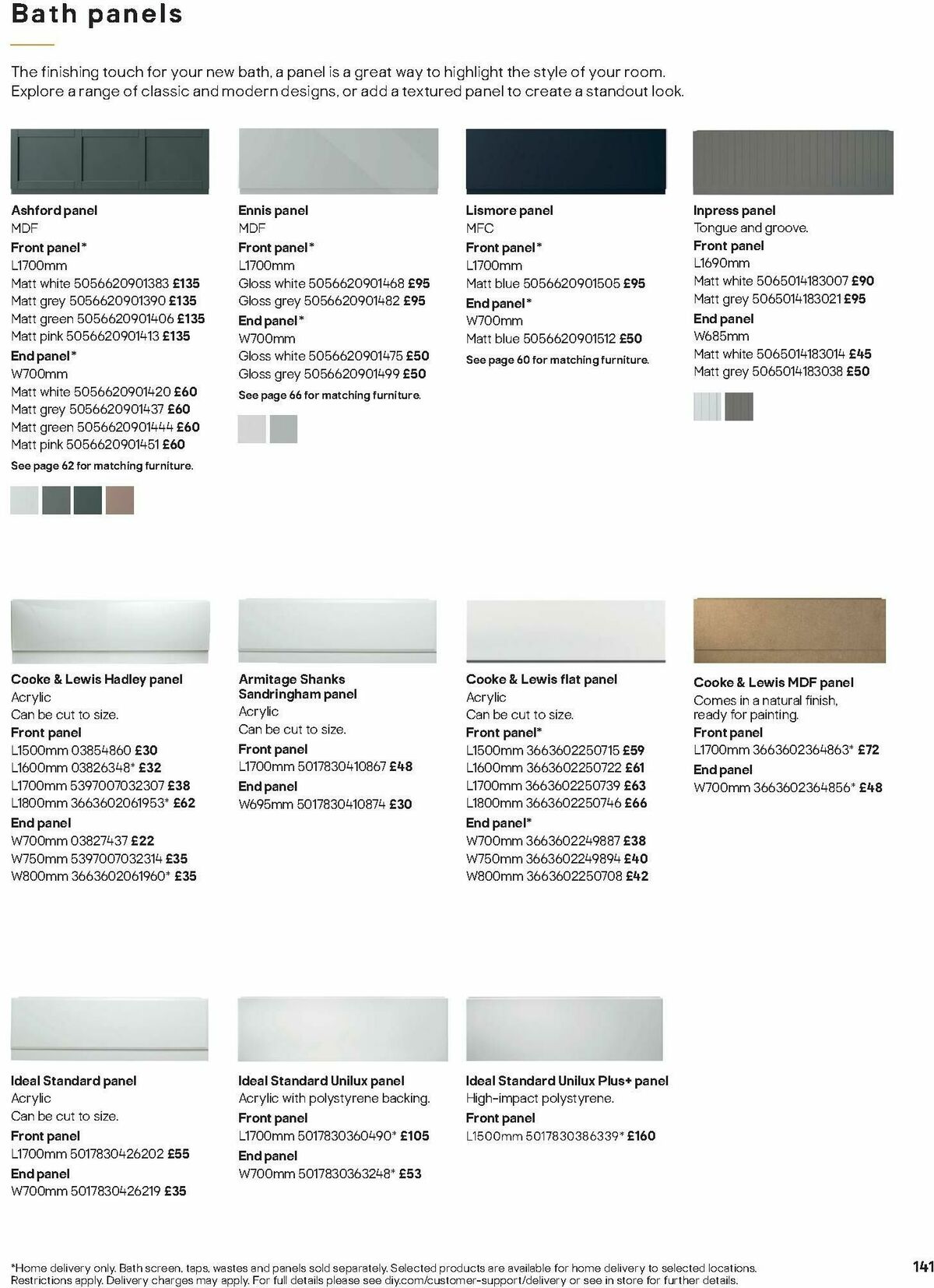 B&Q Bathrooms Offers from 1 December