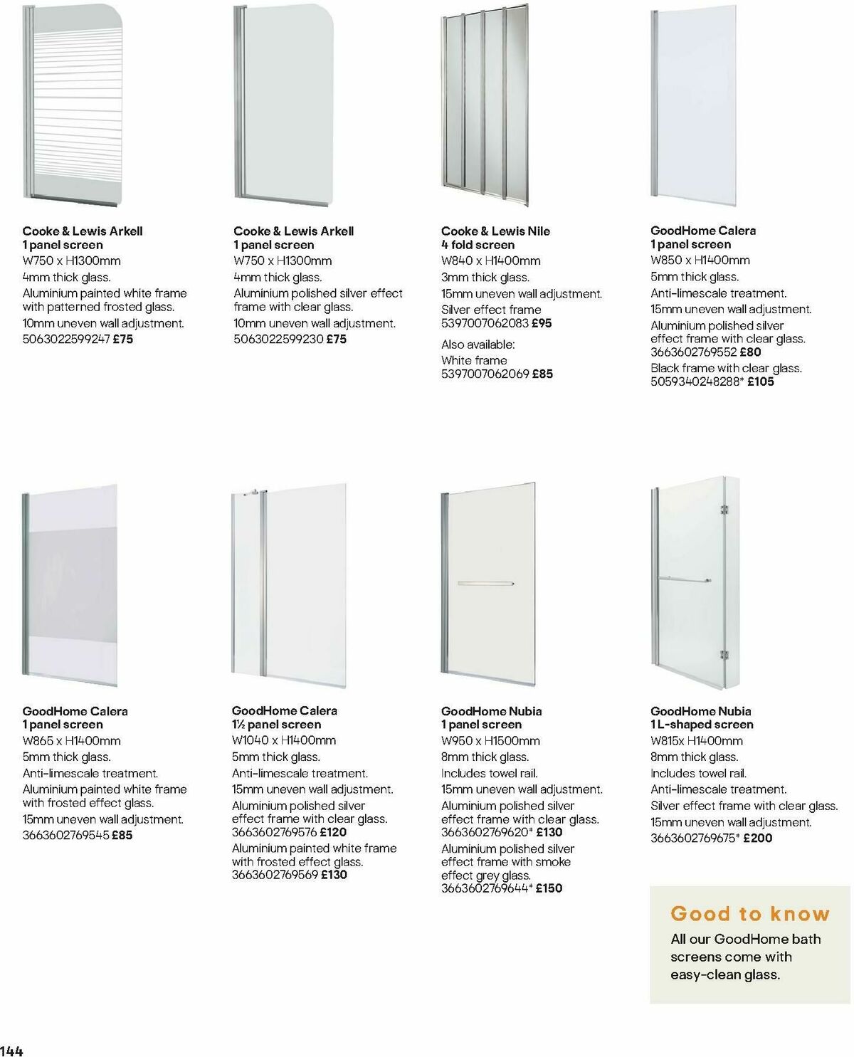 B&Q Bathrooms Offers from 1 December