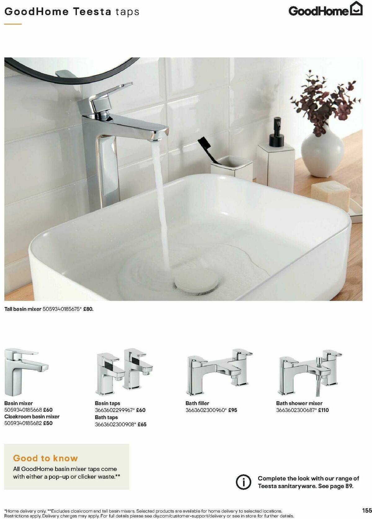 B&Q Bathrooms Offers from 1 December