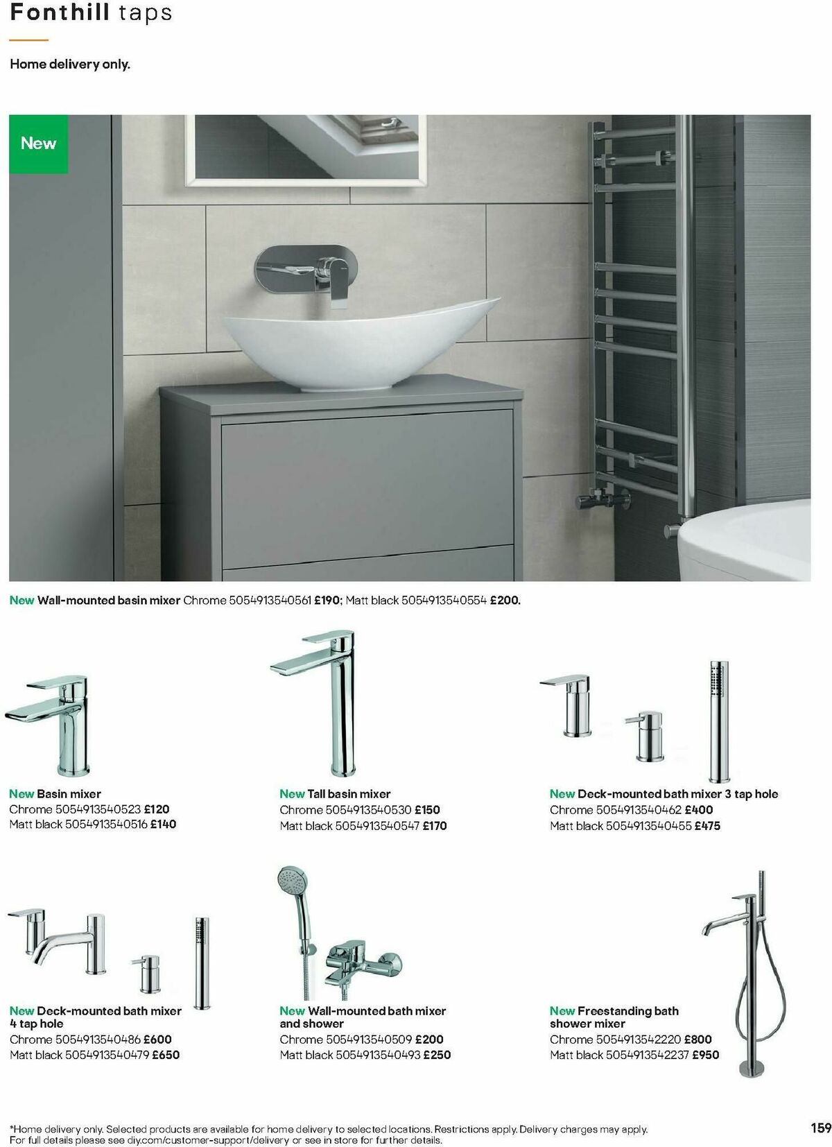 B&Q Bathrooms Offers from 1 December