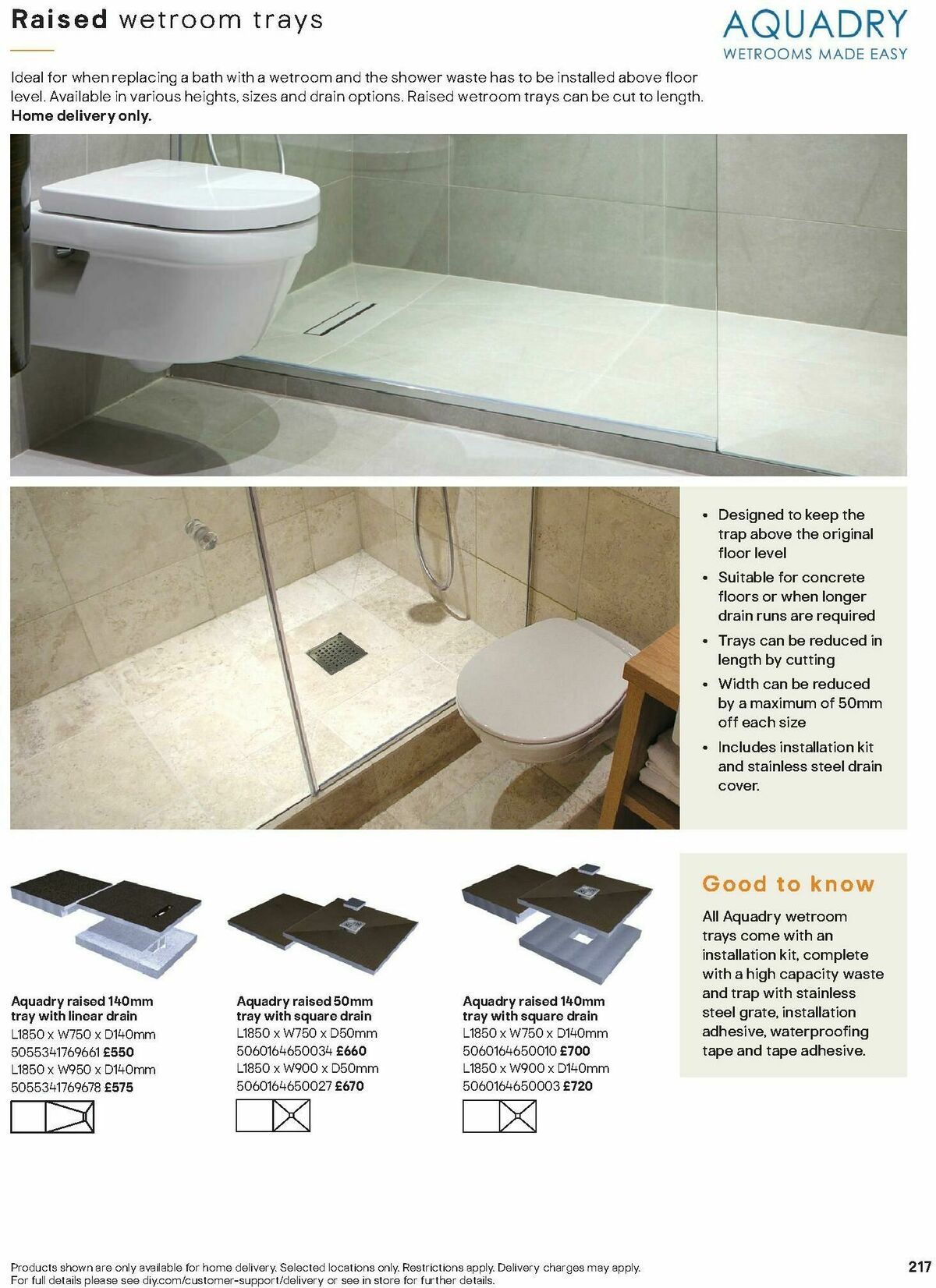 B&Q Bathrooms Offers from 1 December