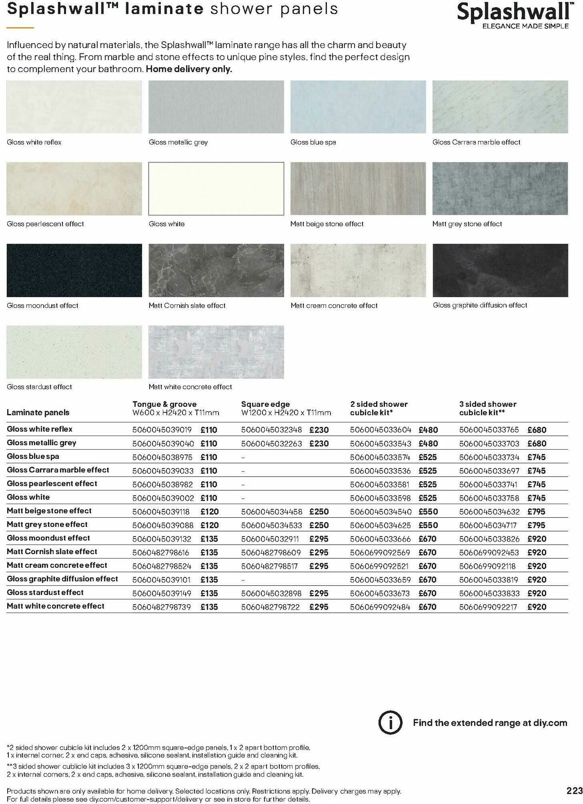 B&Q Bathrooms Offers from 1 December