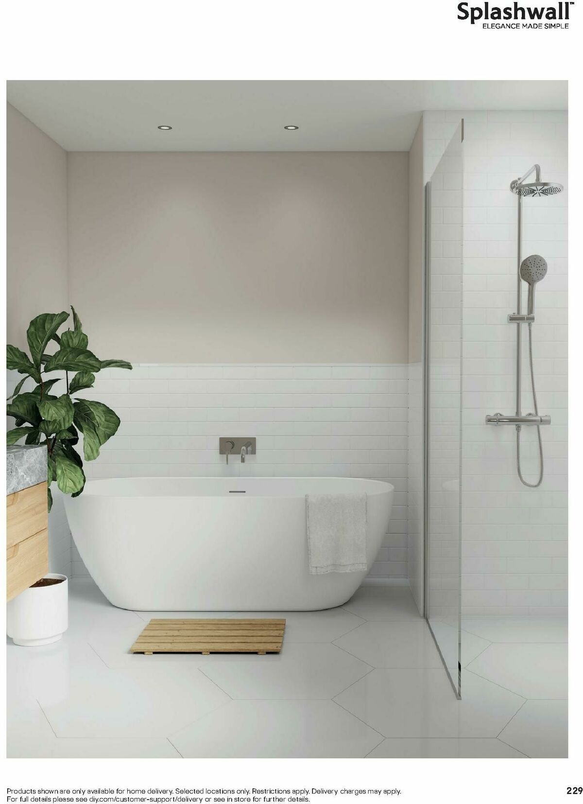 B&Q Bathrooms Offers from 1 December