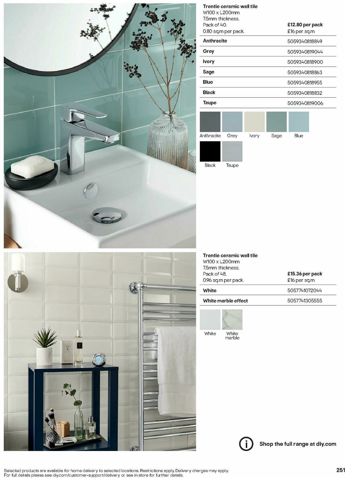 B&Q Bathrooms Offers from 1 December