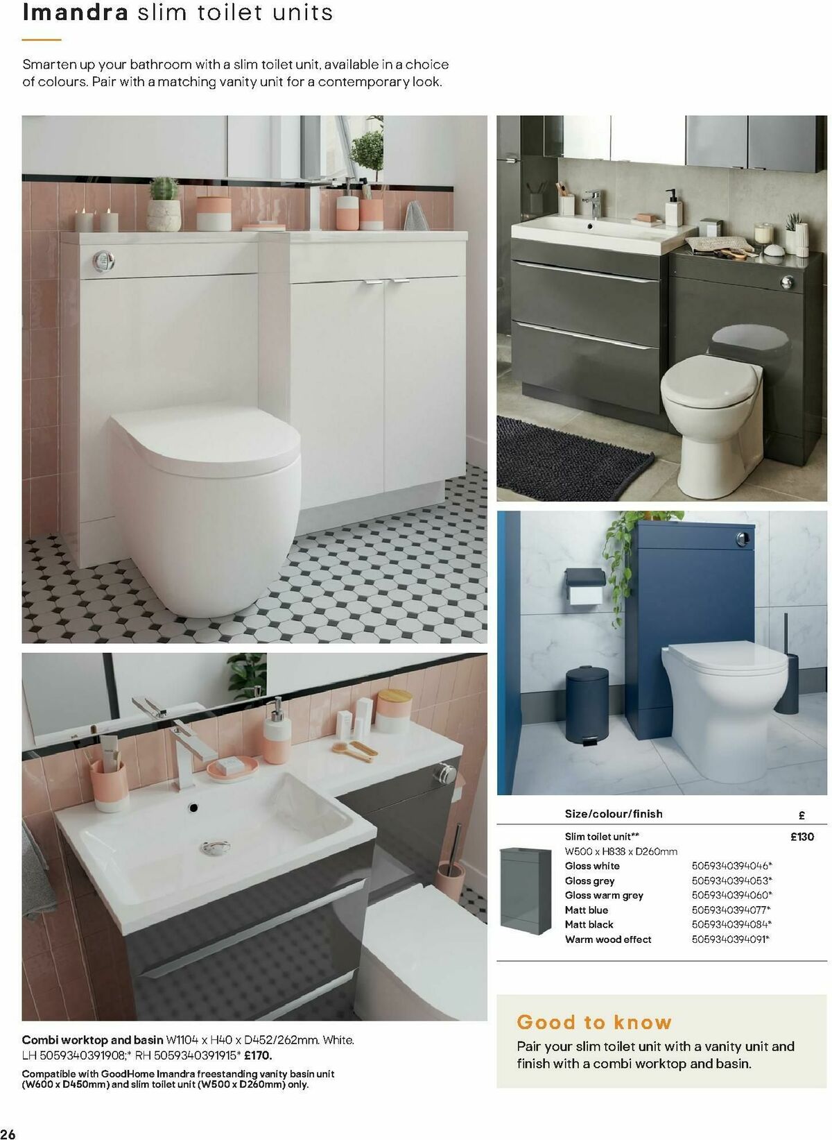 B&Q Bathrooms Offers from 1 December